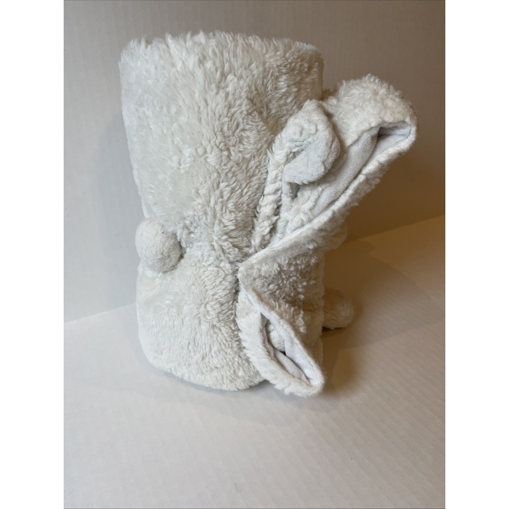 Pottery Barn Blanket Kids Bunny Roll Up Baby Rabbit  Ears Tail Baby Shower Gift - Picture 12 of 16
